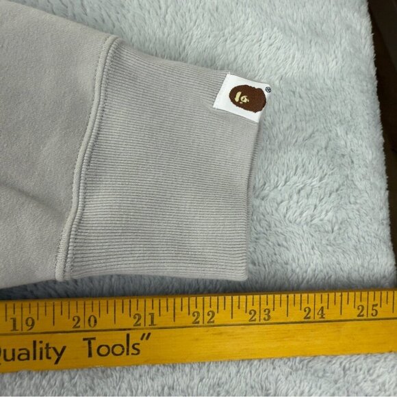 Bape A Bathing Ape Men's Size XL Ape Head One Point Pullover "Grey" 1J80 114 005 - Picture 10 of 16